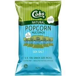 Cobs Popcorn Sea Salt Gluten Free 5x13g