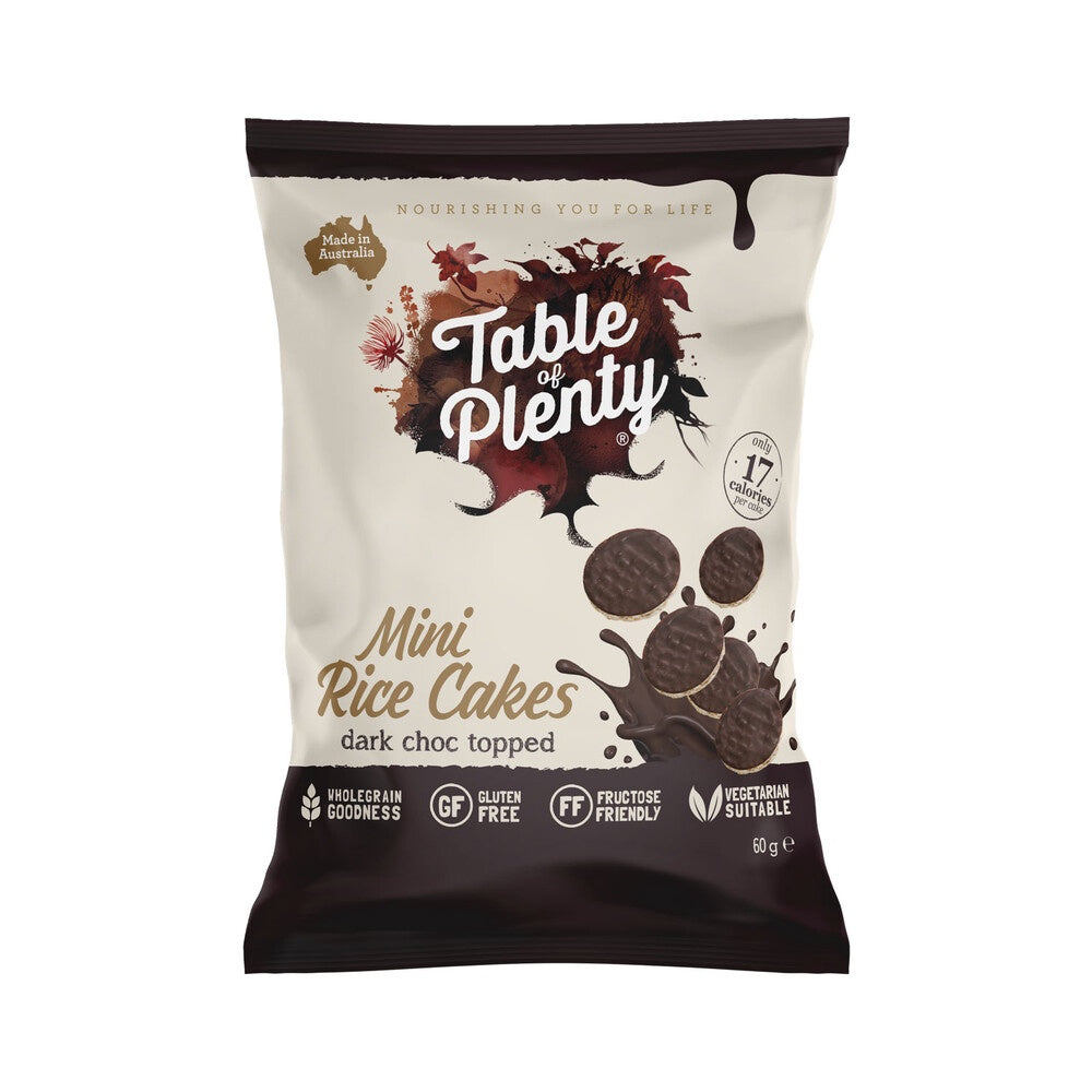 Table of Plenty Mini Rice Cake Dark Chocolate 60g