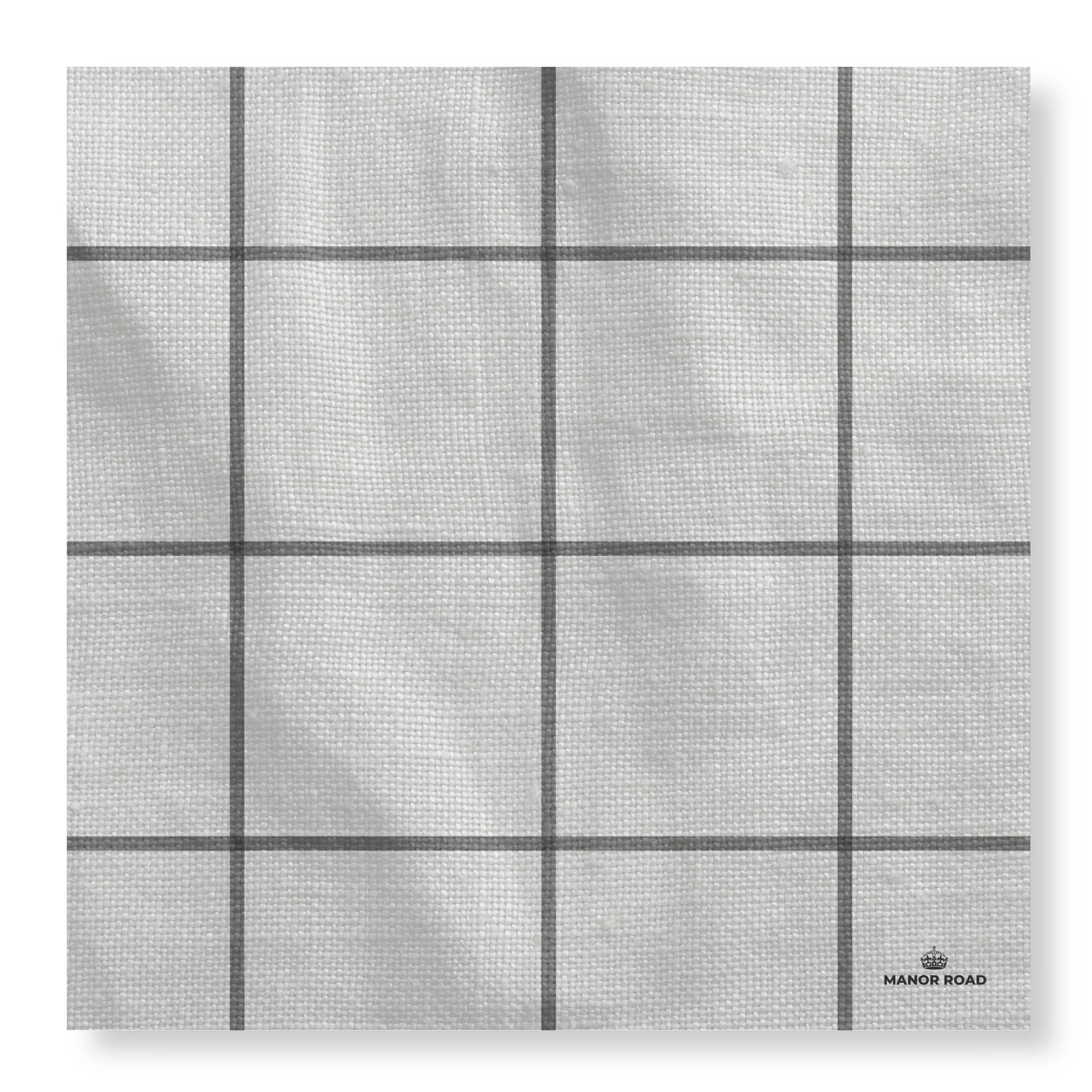 Black & White Check Linen Cheese Board Presentation Cards