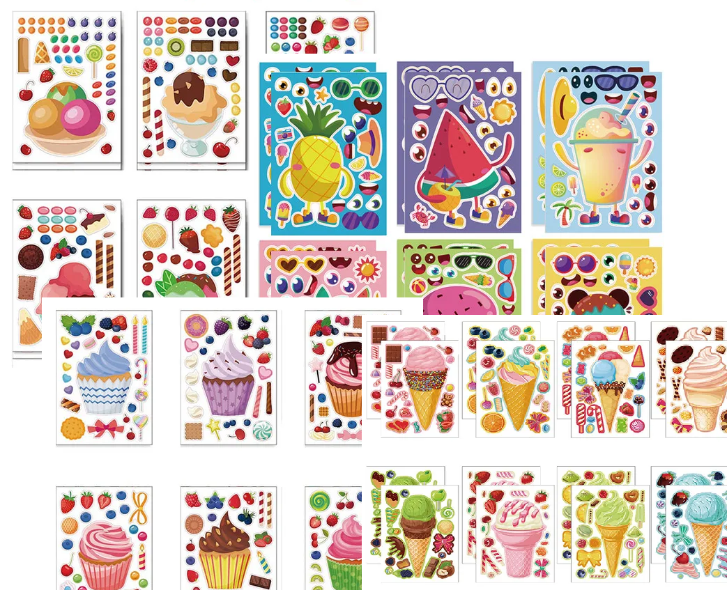 Make A Cupcake Sticker Sheet 4pk