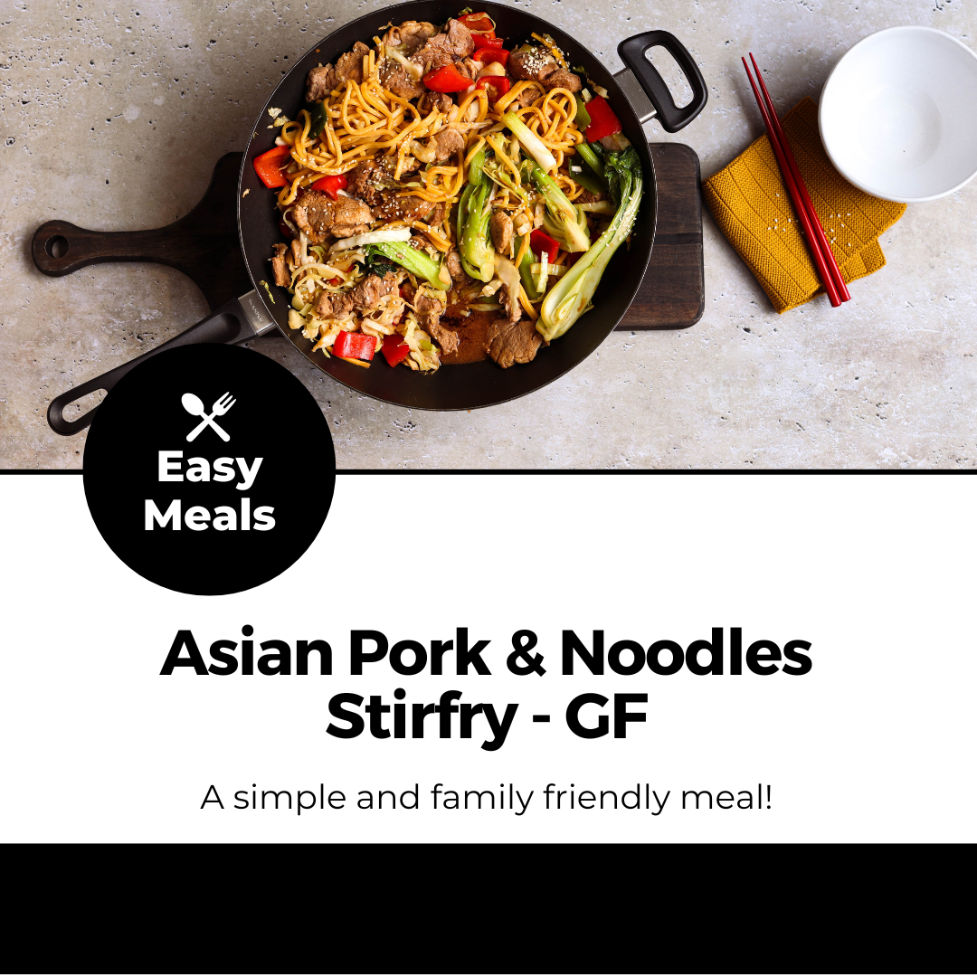 Asian Pork & Noodles Stirfry Meal Kit Serves 4 GF