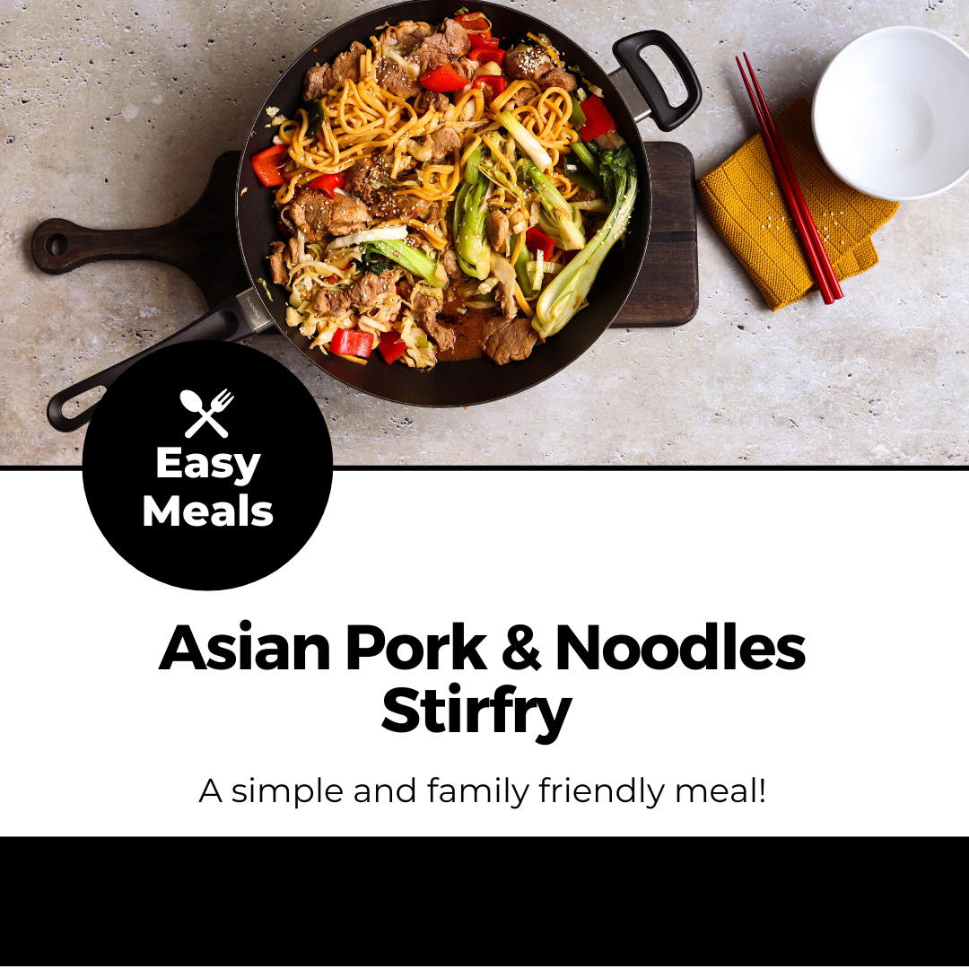 Asian Pork & Noodles Stirfry Meal Kit Serves 4