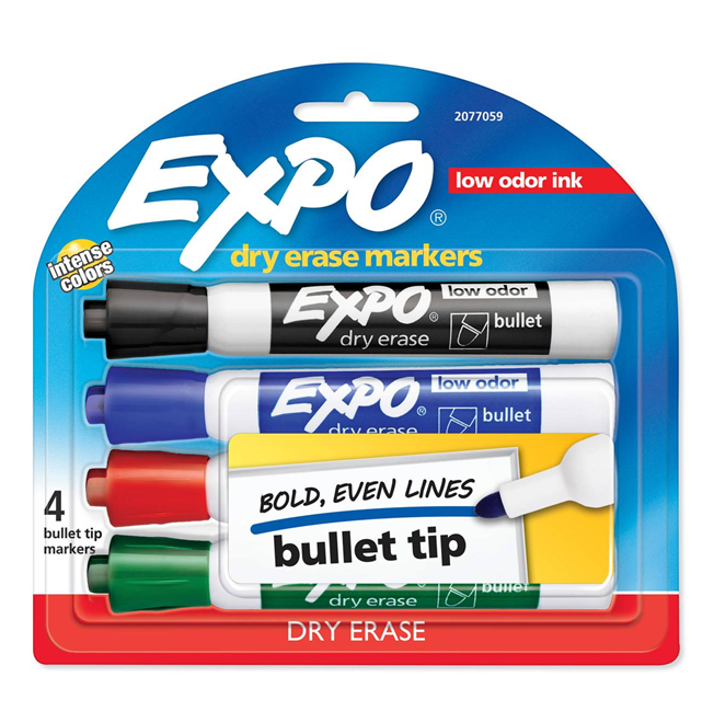 Expo Dry Erase Whiteboard Marker 4pk