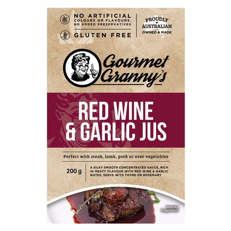 Gourmet Granny's Red Wine & Garlic Jus  200g