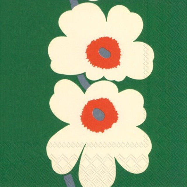 Marimekko Unikko 60th Anniversary Green - Lunch Napkin