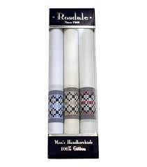 Rosdale Mens Handkerchiefs Box of 3