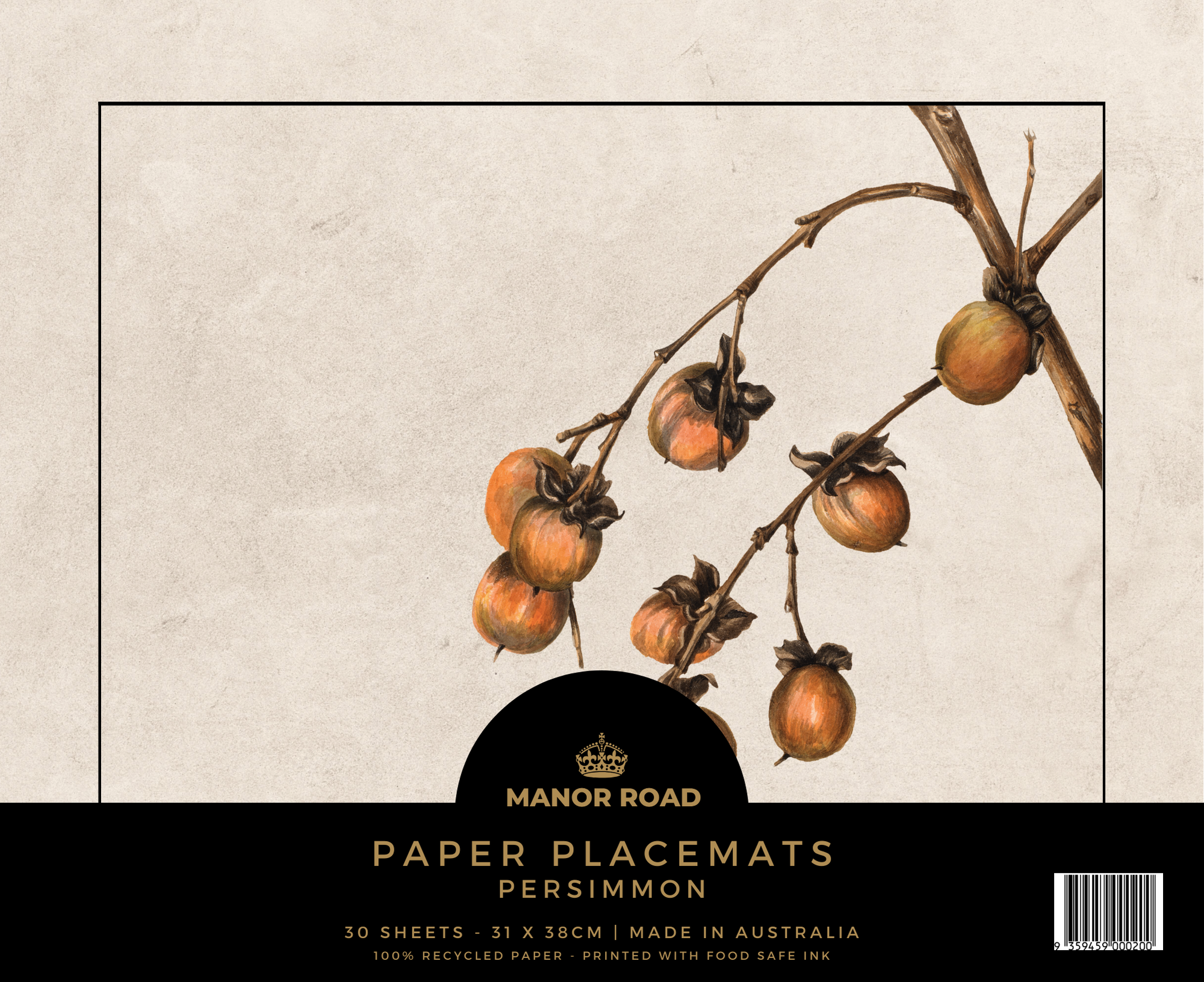 Persimmon Paper Placemats 30pk