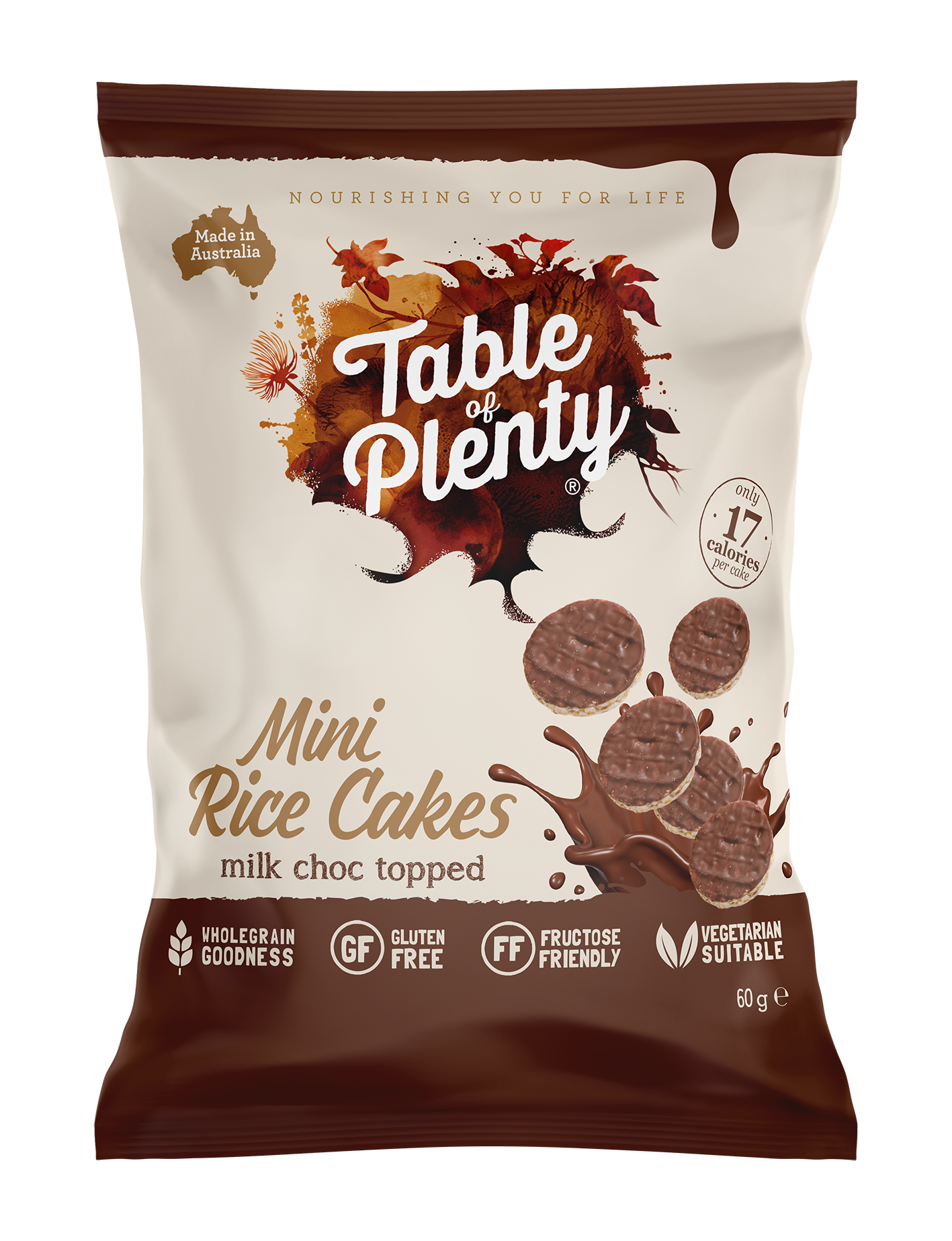 Table of Plenty Mini Rice Cake Milk Chocolate 60g