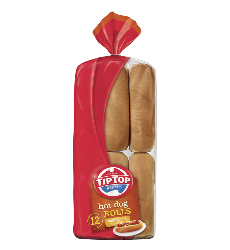 Tip Top Hot Dog Rolls 12pk