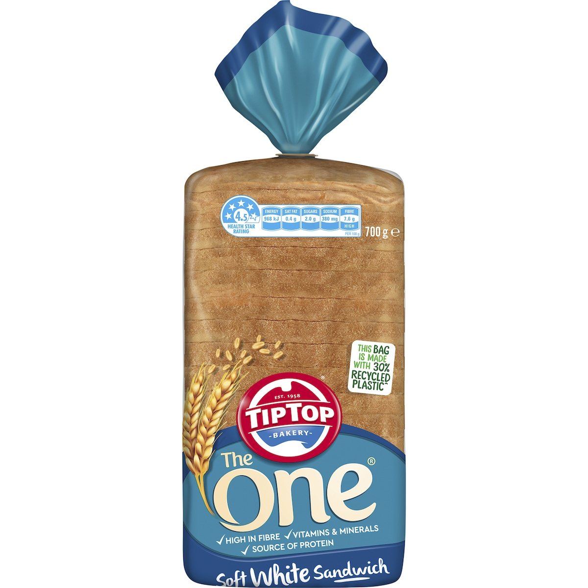 Tip Top The One White  Bread Sandwich 700g