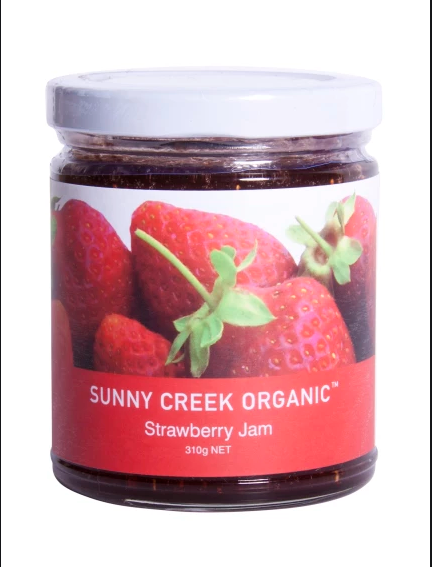 Sunny Creek Organic Strawberry Jam 310g