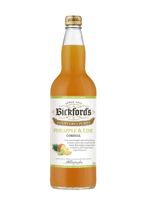 Bickfords Cordial Pineapple & Lime 750mL