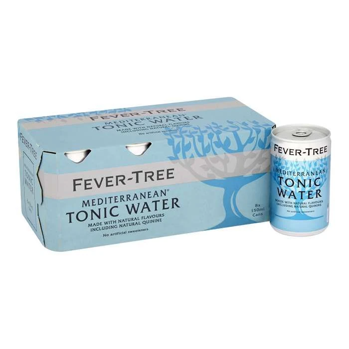 Fever Tree Mediterranean Tonic Water Cans 150ml 8pk