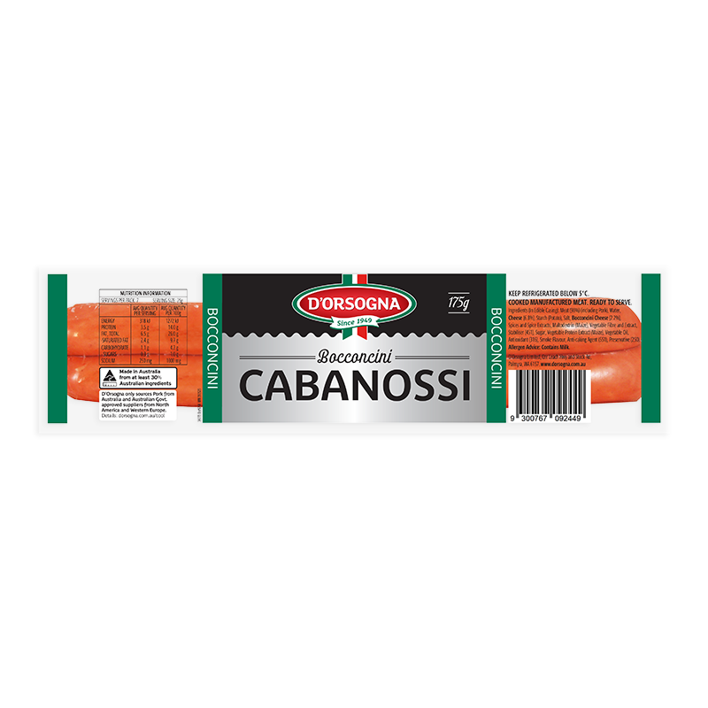 D'orsogna Cabanossi Bocconcini 175g