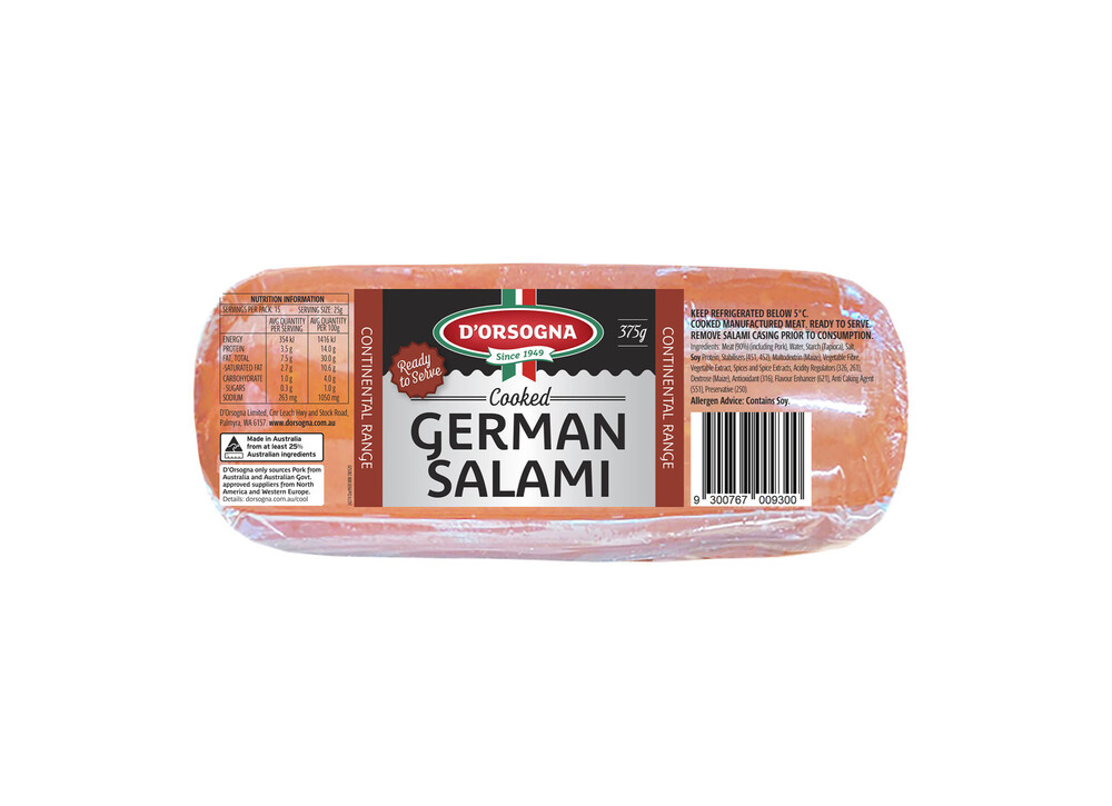 D'Orsogna German Salami 375g