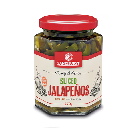 Sandhurst Sliced Jalapenos 270g