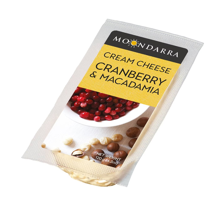 Moondarra Cranberry & Macadamia Soft & Creamy 120g