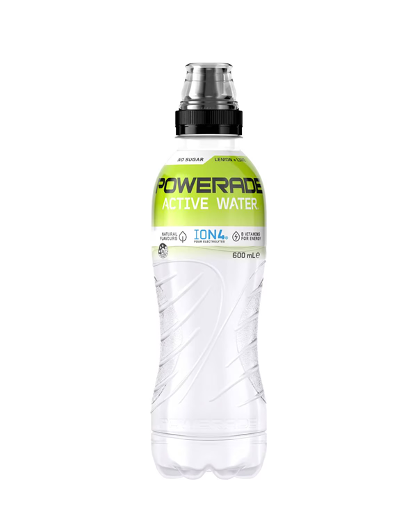 Powerade Active Water Lemon & Lime 600mL