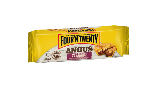 Four N Twenty Pies Angus Beef, Cheese &  Bacon 4pk