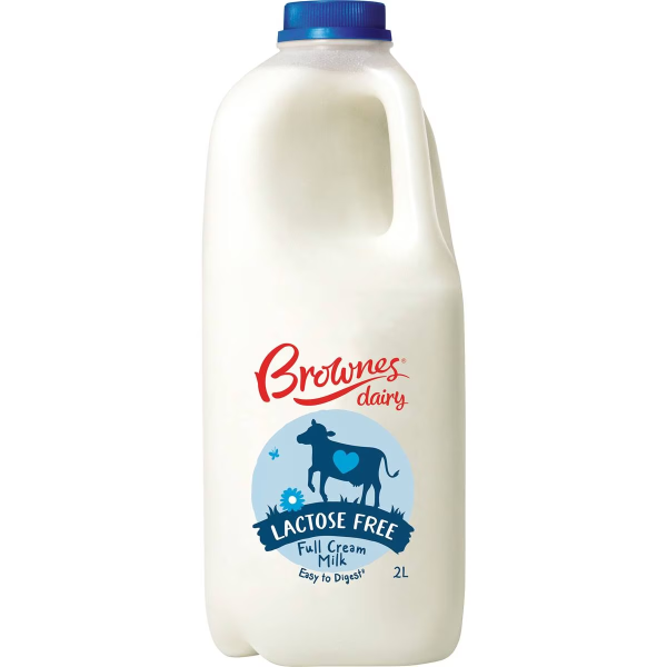 Brownes Milk Lactose Free Full Cream 2L