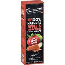 Carmans Apple & Strawberry Fruit Strips 70g