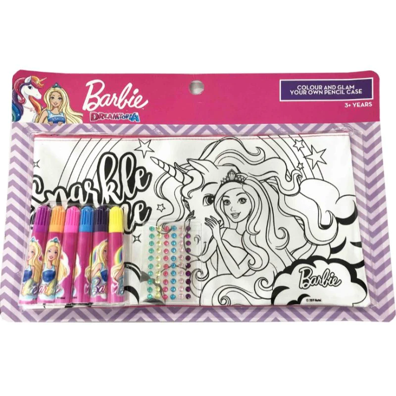 DNR Barbie Colour & Glam Your Own Pencil Case