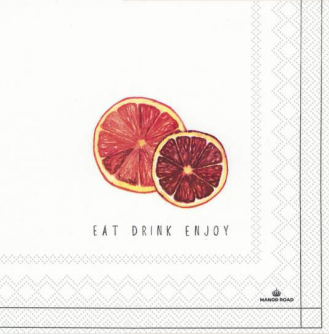 Blood Orange Napkins Cocktail