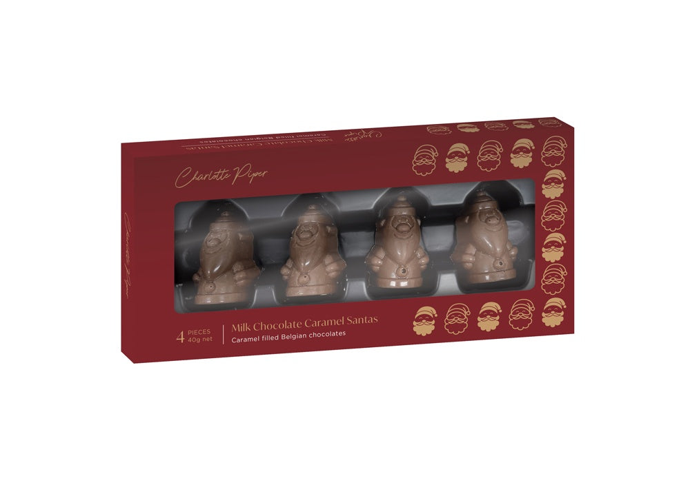 Milk Chocolate Caramel Santas