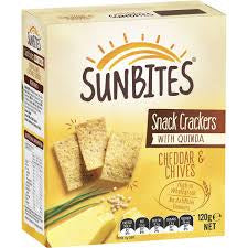 DNR Sunbites Snack Cracker Cheddar & Chives 110g