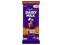 Cadbury Dairy Milk Block Choc Orange & Cookies 167g