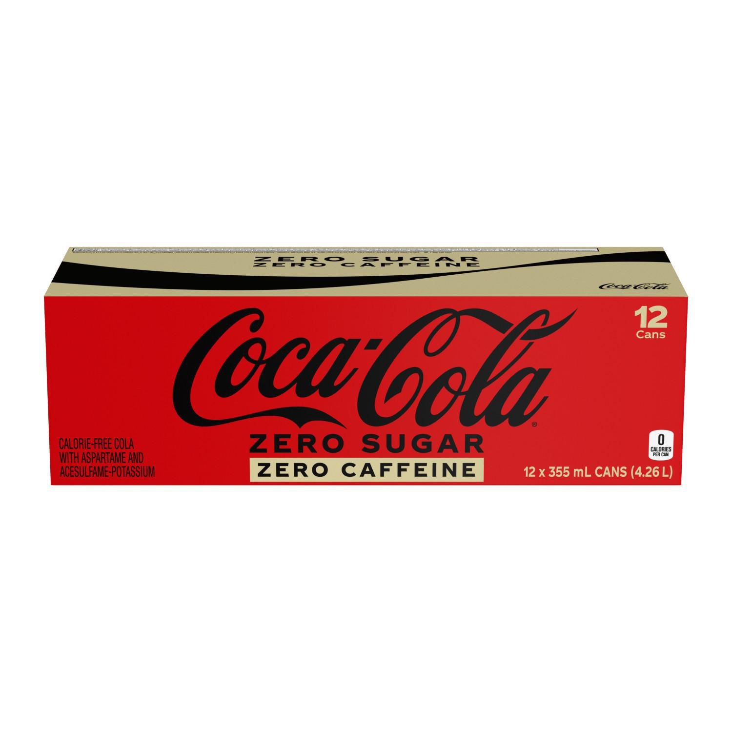 Coca Cola Coke Zero Sugar Zero Caffeine 375mL 10pk