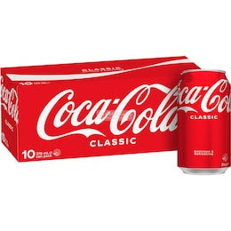 Coca Cola Coke Cans 375mL 10pk