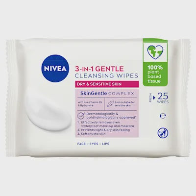 Nivea Face Cleansing Wipes 25pk