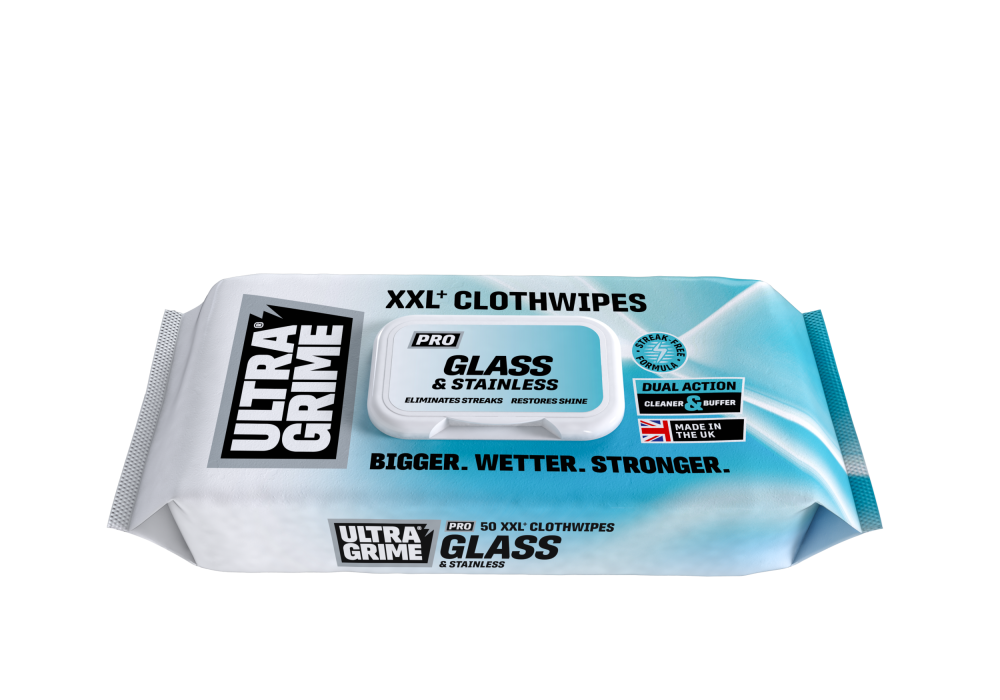 Ultragrime Glass & Stainless Clothwipes 50pk