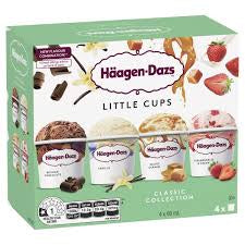 Haagen-Dazs Ice Cream Classic Collection 4 x 95ml