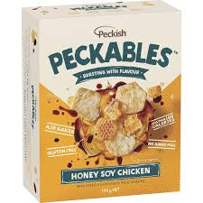 Peckish Peckables Rice Snack Honey Soy Chicken 100g