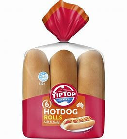 Tip Top Hot Dog Rolls 6pk