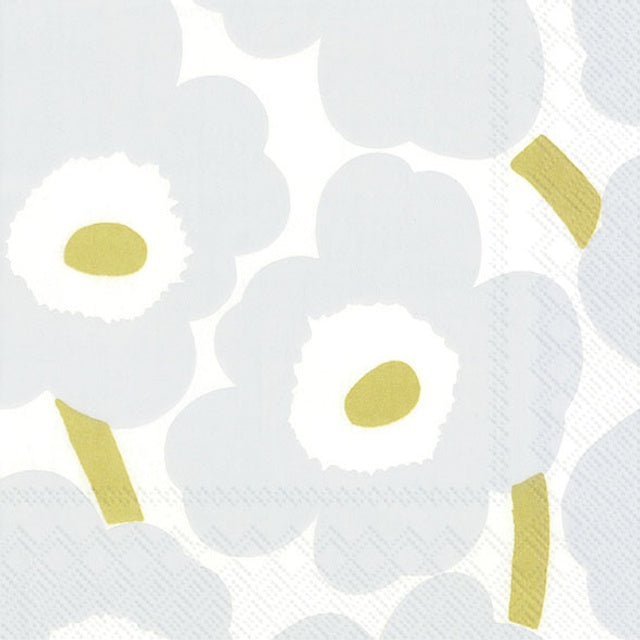 Marimekko Unikko White Silver Cocktail