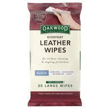 Oakwood Leather Wipes 20pk