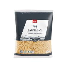 Coles Shredded Parmesan Cheese 250g