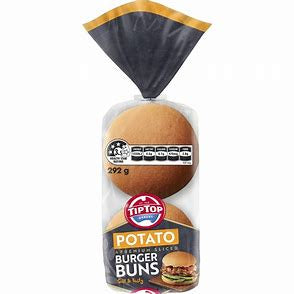 Tip Top Potato Burger Bun 292g