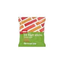 Coles Rainbow Fruit Sticks 24pk