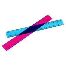 Marbig Plastic Ruler 30cm Assorted Colours