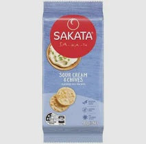 Sakata Rice Crackers Sour Cream & Chives 90g