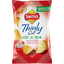 Smiths Thins Thinly Cut Sweet Chilli & Sour Cream 175g