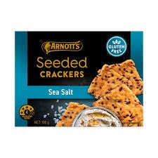 Arnotts Seeded Crackers Sea Salt GF 100g