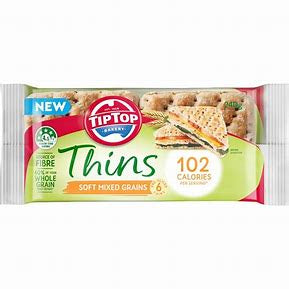 Tip Top Thins Mixed Grains 6pk