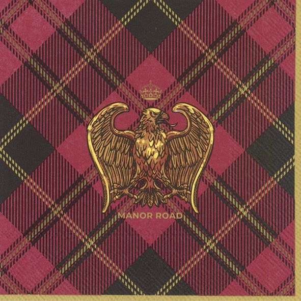 Eagles on Tartan Napkins Luncheon