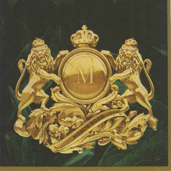 Royal Lion (Green) Napkins Cocktail