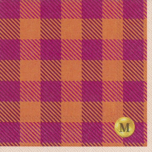 Candy Gingham Napkins Cocktail